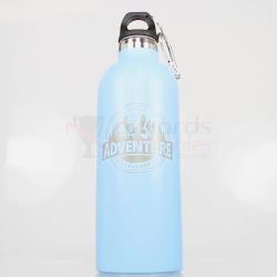 ENGRAVED PREMIUM DOUBLE-WALL STAINLESS STEEL BOTTLE 500ML - LIGHT BLUE 