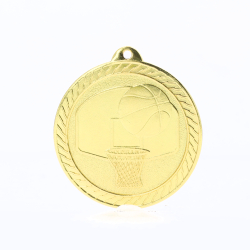 Chevron Basketball Medal 50mm - Gold