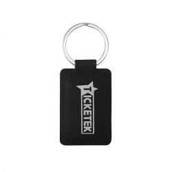 LEATHERETTE KEYCHAIN - BLACK