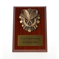 Cosmos Wooden Spoon Walnut Plaque 150mm