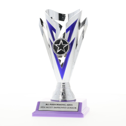 Star Flash Cup Silver/Purple 180mm