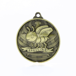 Global Spelling Medal 50mm Gold 