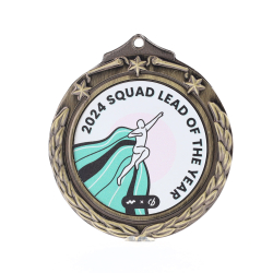 TriStar Personalised Medal 70mm Gold 