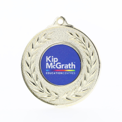 Wreath Personalised Medal 50mm Gold 