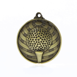 Global Golf Medal 50mm Gold 