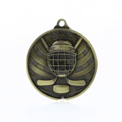 Global Ice Hockey Medal 50mm Gold 