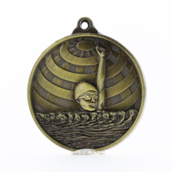 Global Swimming Medal 50mm Gold 