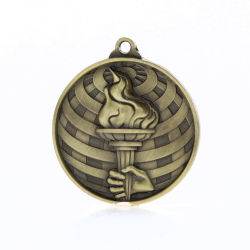 Global Victory Torch Medal 50mm Gold 