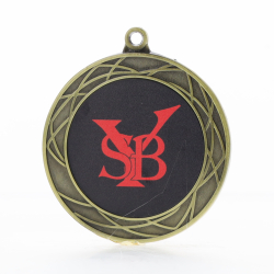 Heavyweight Spiro Personalised Medal 70mm Gold 