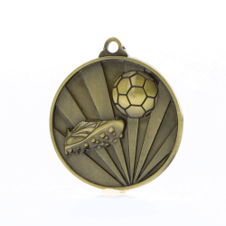 Sunrise Soccer Medal 70mm Gold 