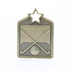 Shield Medal Hockey 60mm Gold