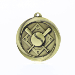 Econo Baseball Medal 50mm Gold