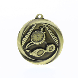 Econo Swimming Medal 50mm Gold