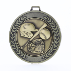 Heavyweight Baseball Medal 70mm Gold