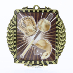 Lynx Wreath Baseball Gold