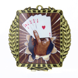 Lynx Wreath Cards Gold