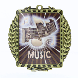 Lynx Wreath Music Gold