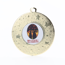 Merit Personalised Medal 50mm Gold
