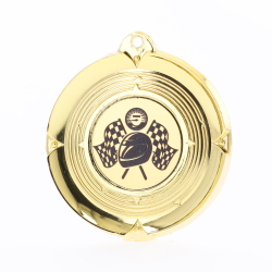 Deluxe Motorsport Medal 50mm Gold