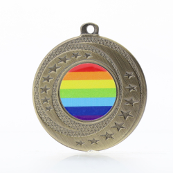 Wayfare Medal Rainbow - Gold 50mm