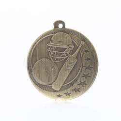 Cricket Wayfare Medal Gold 50mm