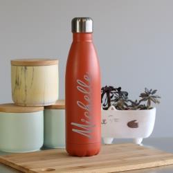 A&T INSULATED WATER BOTTLE 500ML - ORANGE