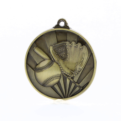 Sunrise Baseball Medal 50mm Gold