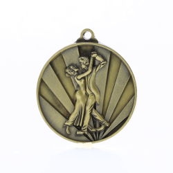 Sunrise Dance Couple Medal 50mm Gold