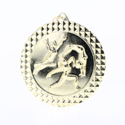 Gymnastics Female Facet Medal Gold 70mm