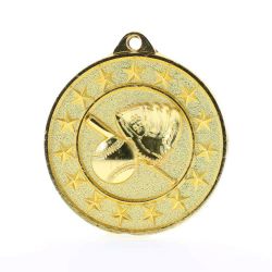 Baseball Starry Medal Gold 50mm