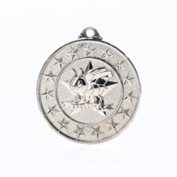 Spelling Starry Medal Silver 50mm