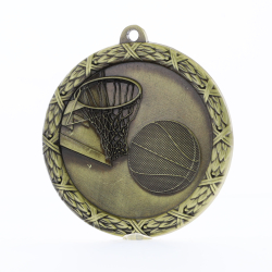 Basketball Derby Medal Gold 64mm