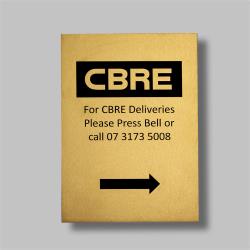 A5 Gold Stainless Steel Plaque