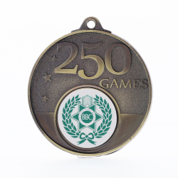Personalised 250 Games Medal 50mm