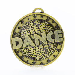 Disco Dance Medal 50mm Gold