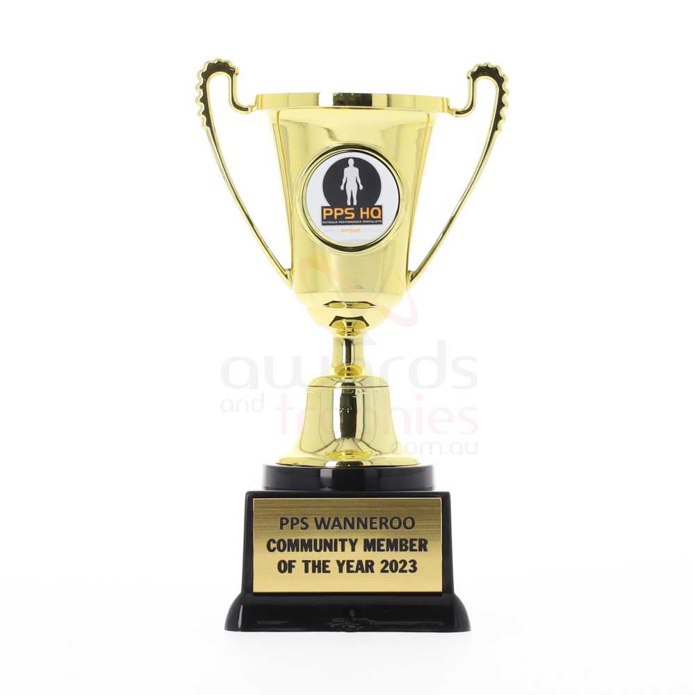 Victory Gold Plastic Cup 150mm 