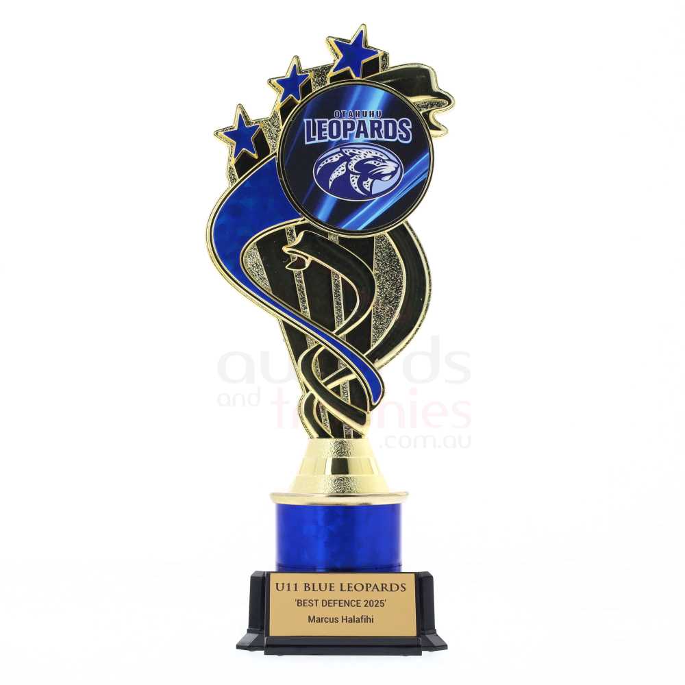 Ribbon Gold/Blue 215mm