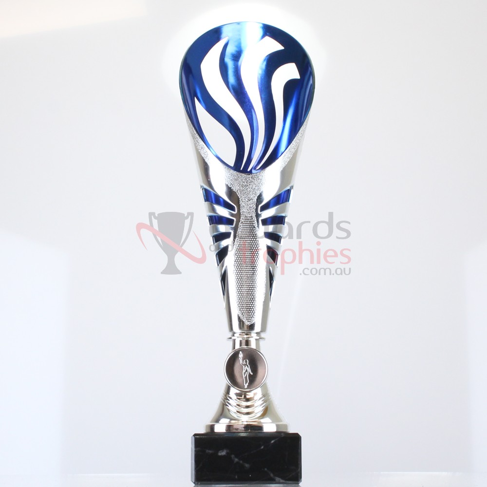 Equinox Cup Silver/Blue 300mm