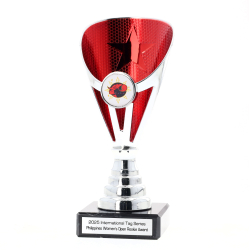 Arianna Cup Silver/Red 170mm
