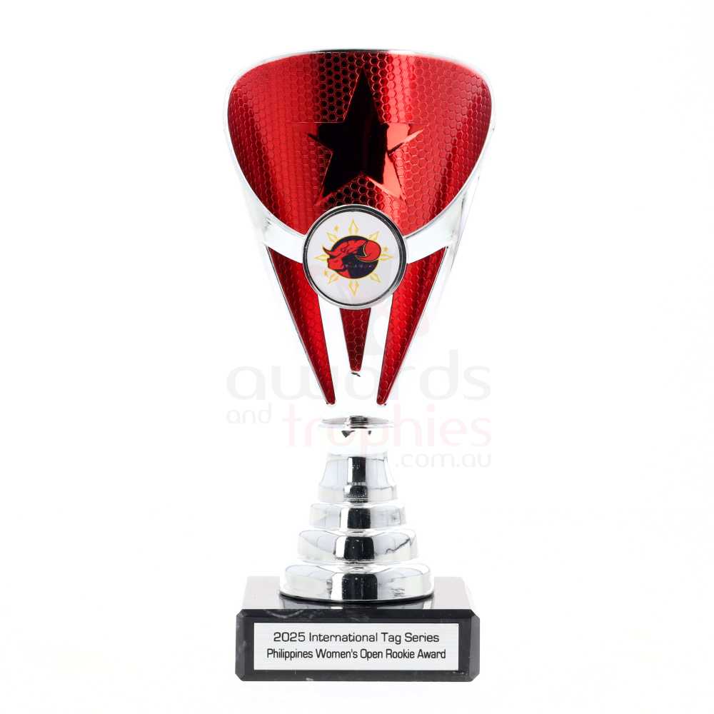 Arianna Cup Silver/Red 170mm