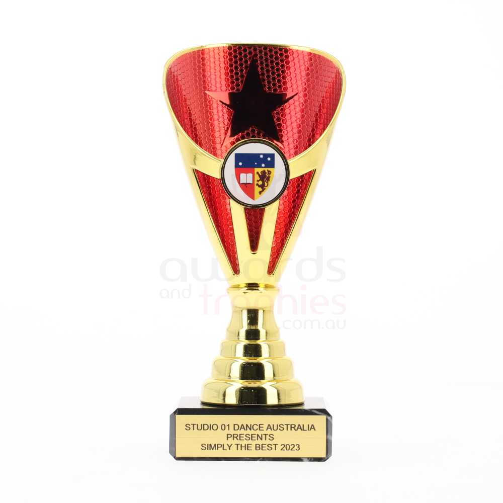 Arianna Cup Gold/Red 170mm