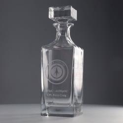 ENGRAVED DELUXE WHISKY DECANTER 870ML