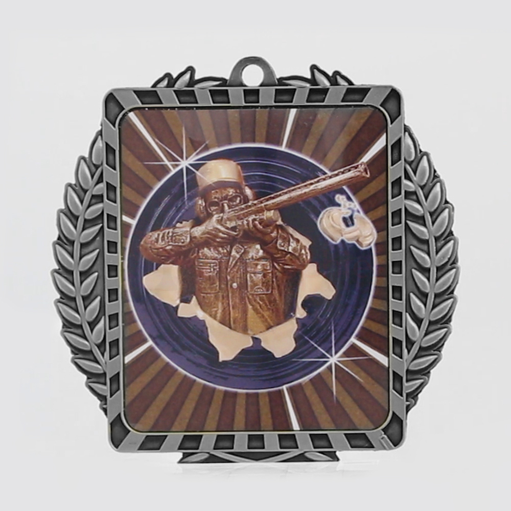 Lynx Wreath Clay Pigeon Silver
