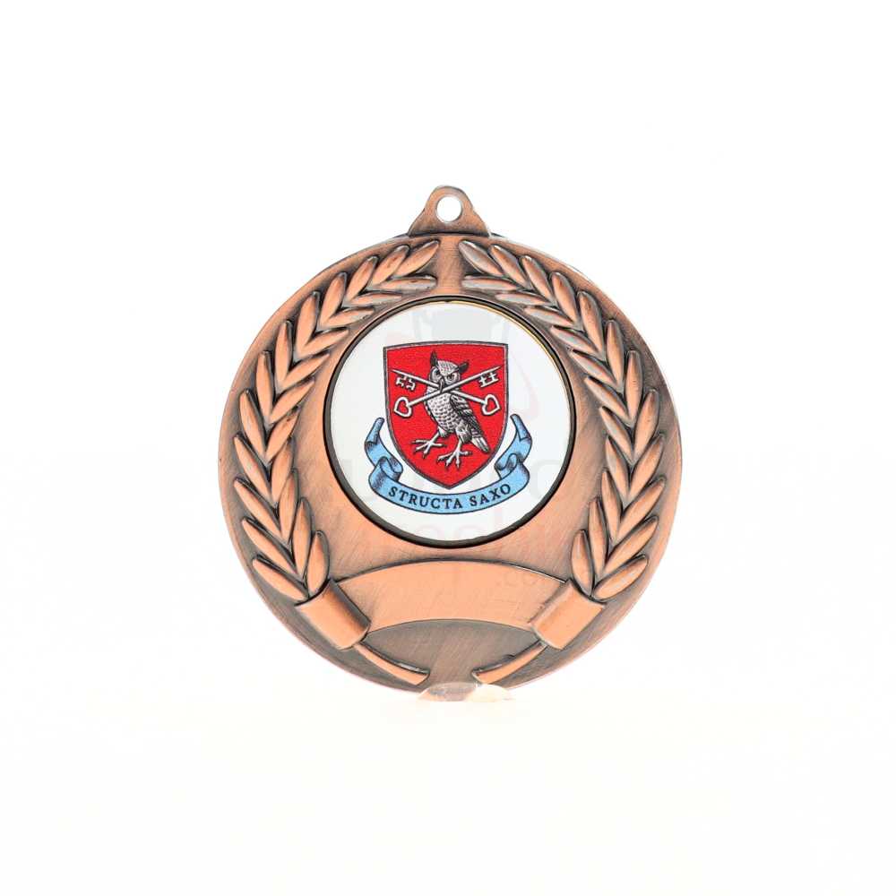 Artemis Personalised Medal 50mm - Shiny Bronze