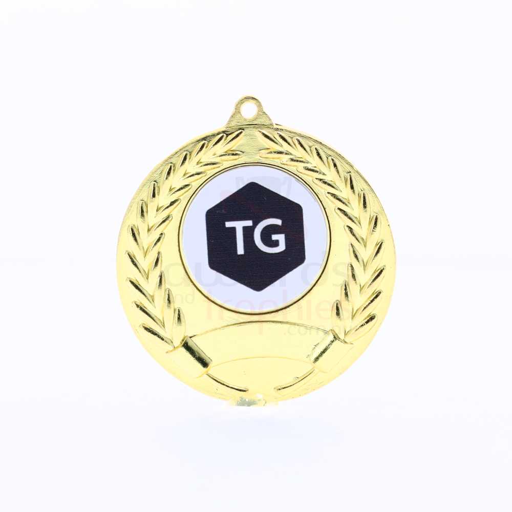 Artemis Personalised Medal 50mm - Shiny Gold