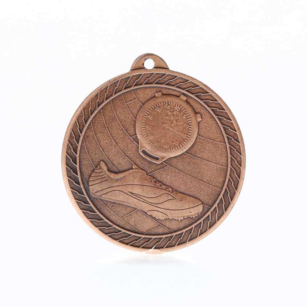Chevron Track Medal 50mm - Bronze