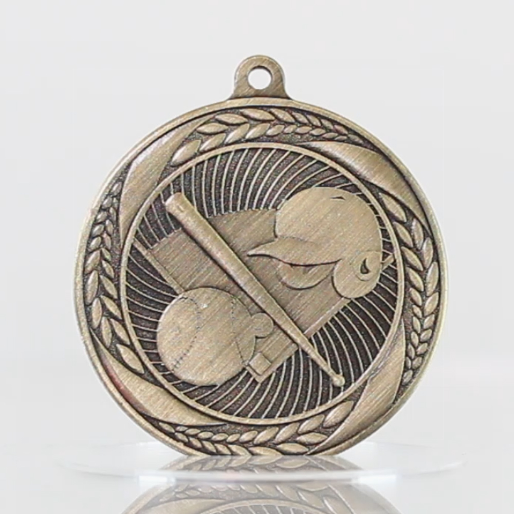 Baseball Apollo Medal 55mm Gold