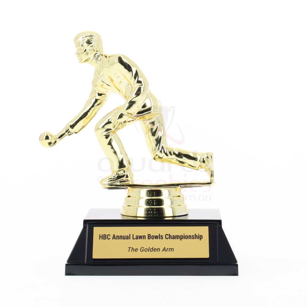 Lawn Bowls Figurine Male 125mm