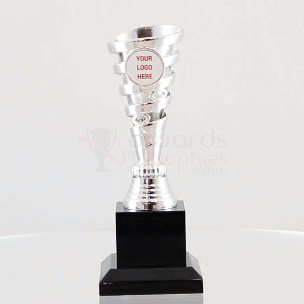 Spiral Cup Silver 195mm