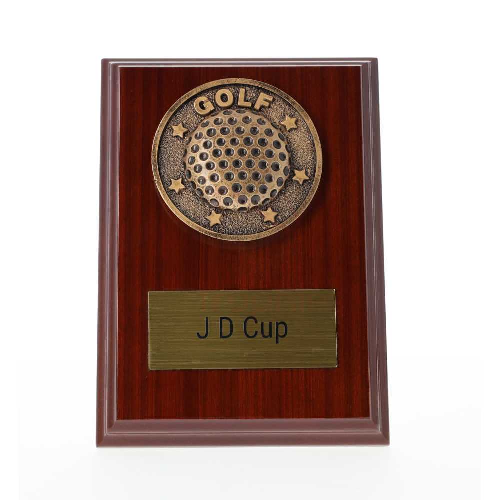 Spartan Golf Walnut Plaque 150mm